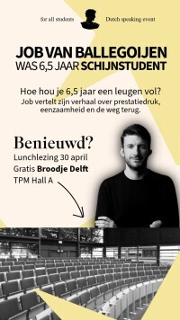 Lunchlezing Schijnstudent Job van Ballegoijen