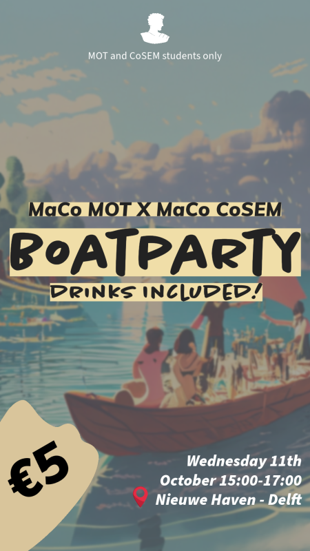 Boatparty MaCo MOT X CoSEM