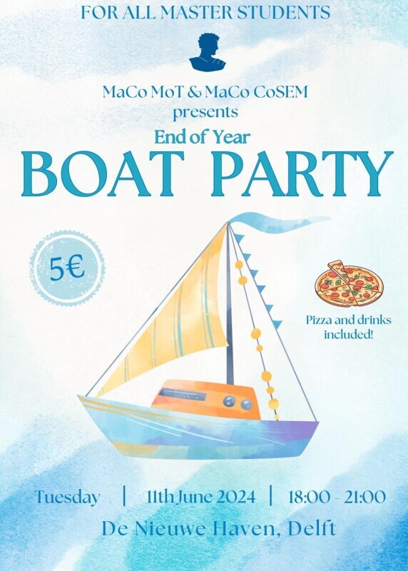 Master Students Boat Party!