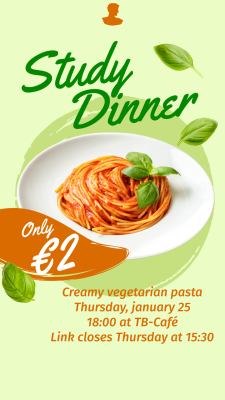 Study Dinner 25 januari