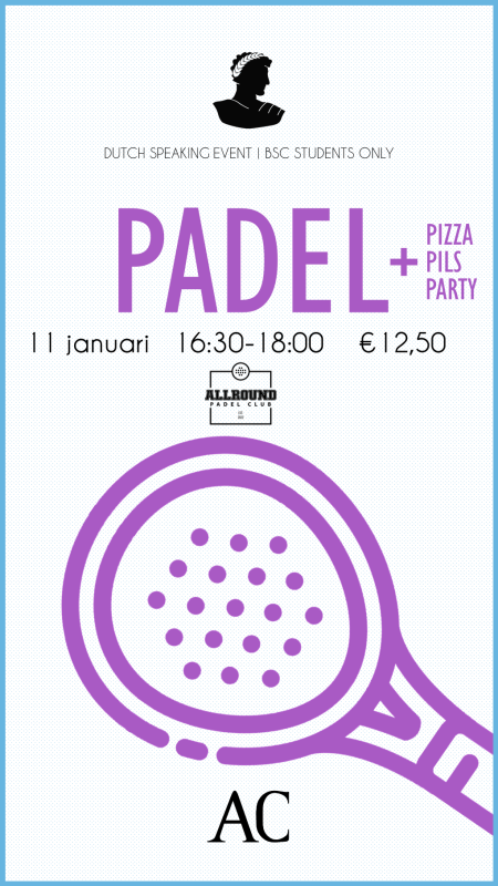 AC presenteert PADEL, PIZZA, PILS